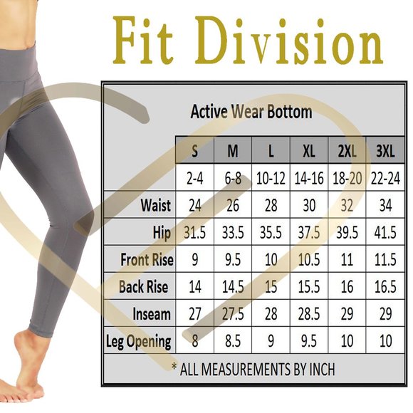 Full length yoga leggings side,key & back pockets - Picture 4 of 4